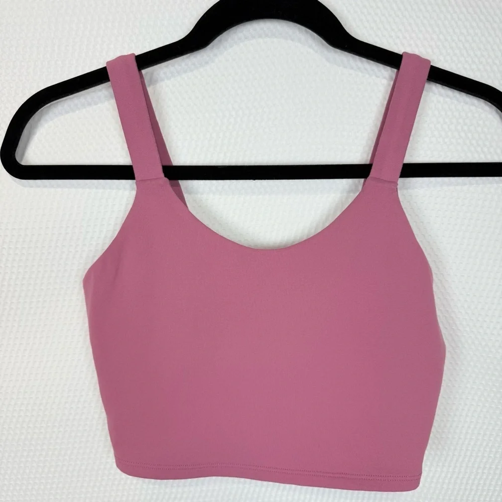 ALO Yoga Fortify Sports Bra Tank - Size Small in Dragonfruit.  Without Pads